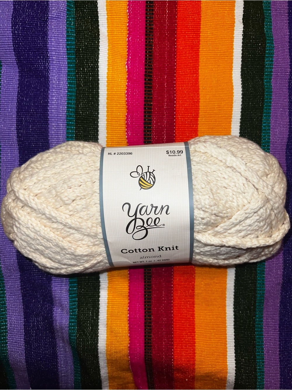 Yarn Bee Cotton Knit Yarn - Almond NWT